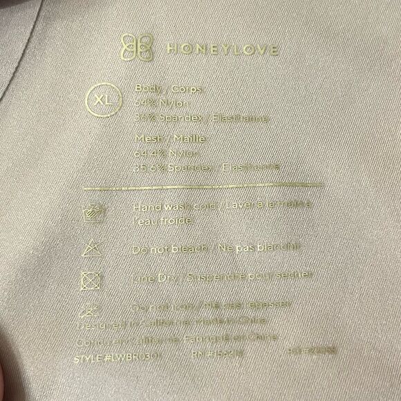 Honeylove Crossover Bra XL Wireless Black Nude Multi-way Straps Removable Pads - Picture 8 of 8